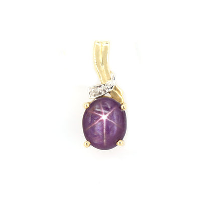 Star Ruby Necklace 14K Gold