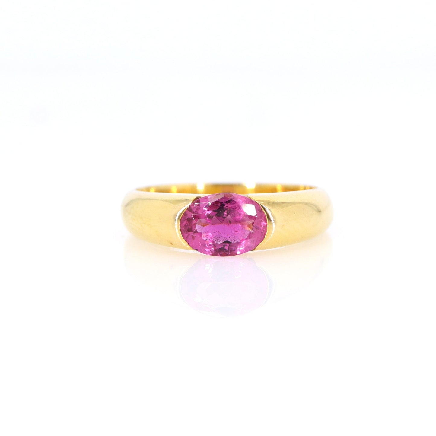 Pink Tourmaline Ring 18K Gold