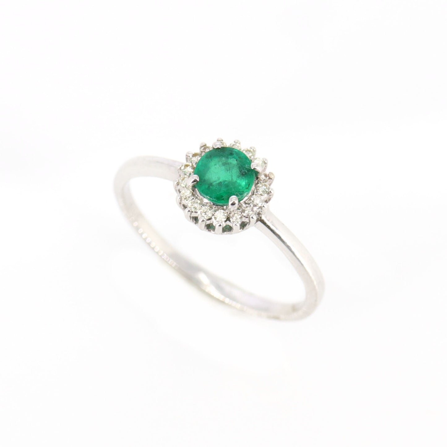Dainty Emerald Ring 14K Gold
