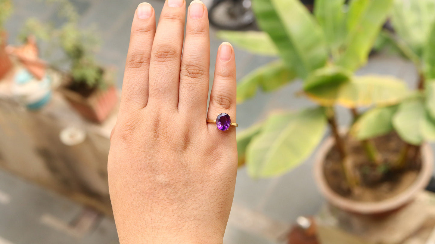 Amethyst Ring 14K Gold