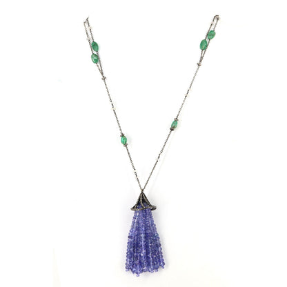 Tanzanite Emerald Necklace