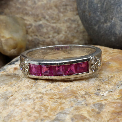 Ruby Ring Silver