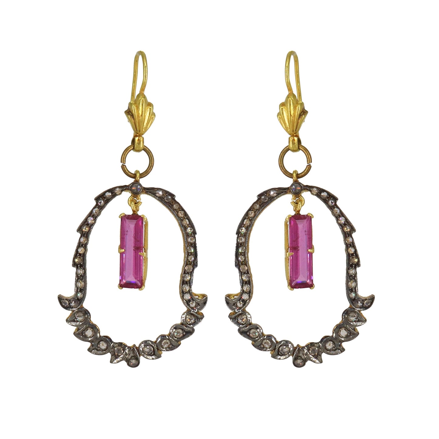 Pink Tourmaline Earring