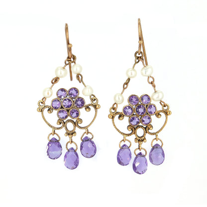 Chandalier 9K Yellow Earring Gold