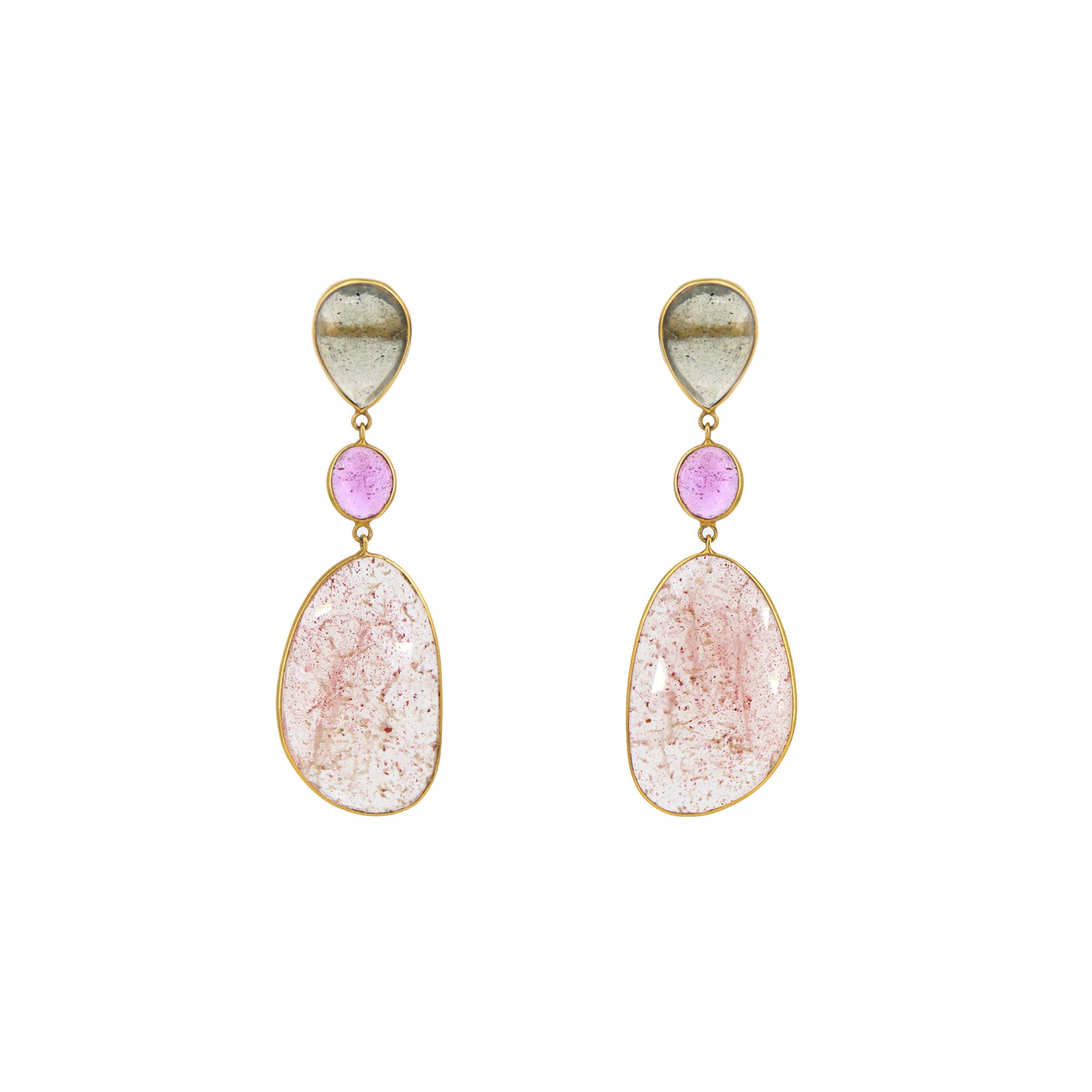 Yellow Dangling Earring 18K Gold