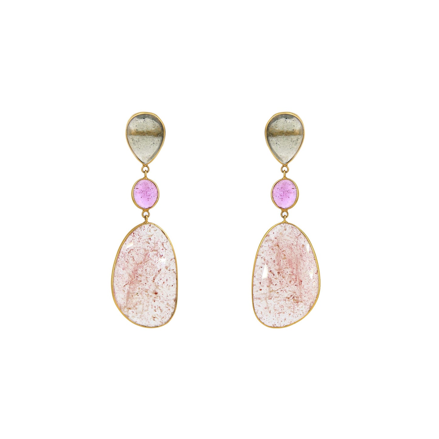 Yellow Dangling Earring 18K Gold