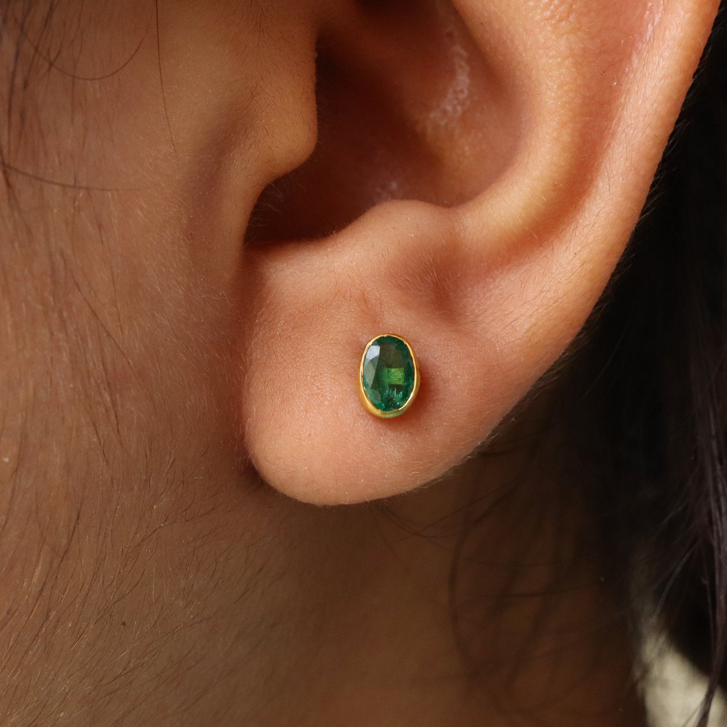Yellow Studs Earring 14K Gold