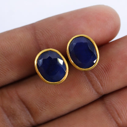 Vintage Sapphire Earring 14K Gold