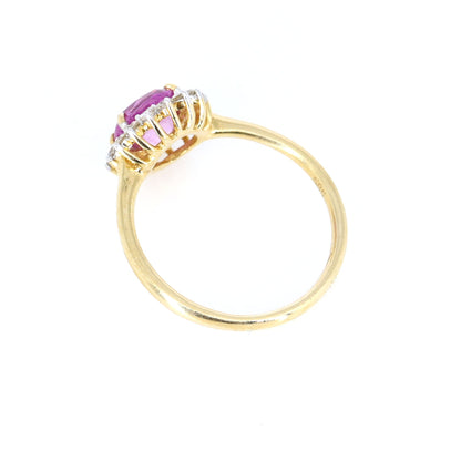 Pink Sapphire Engagement Ring Gold