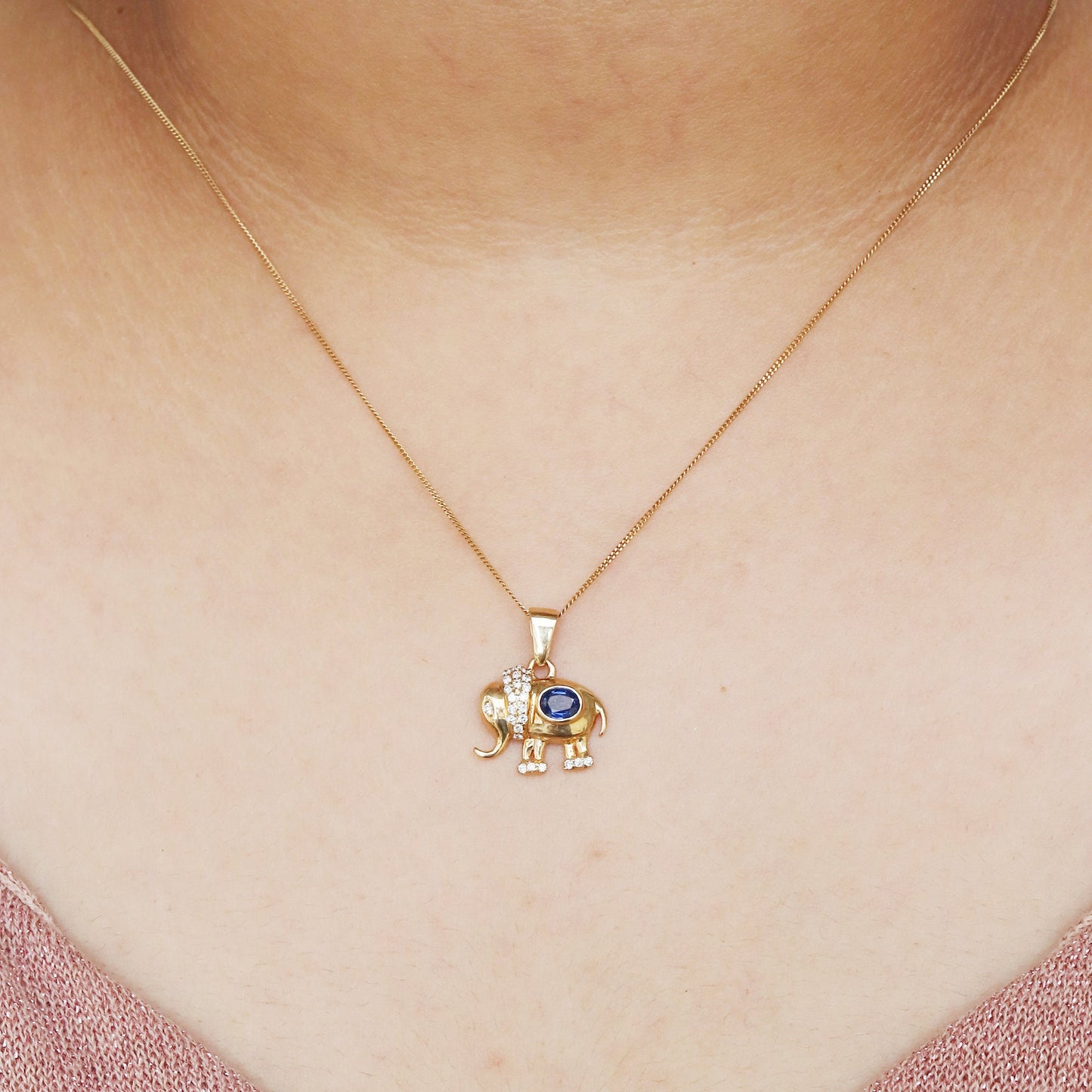 Animal Motif Pendant 14K Gold