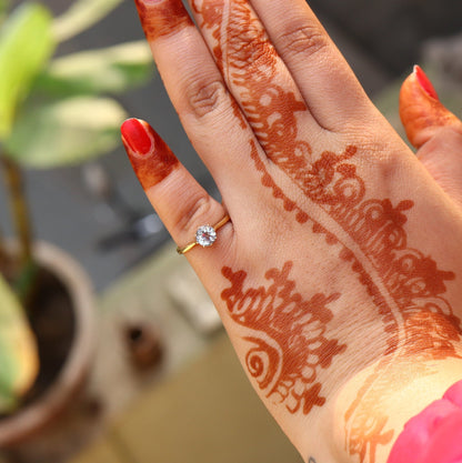 Antique Blue Topaz Ring Gold