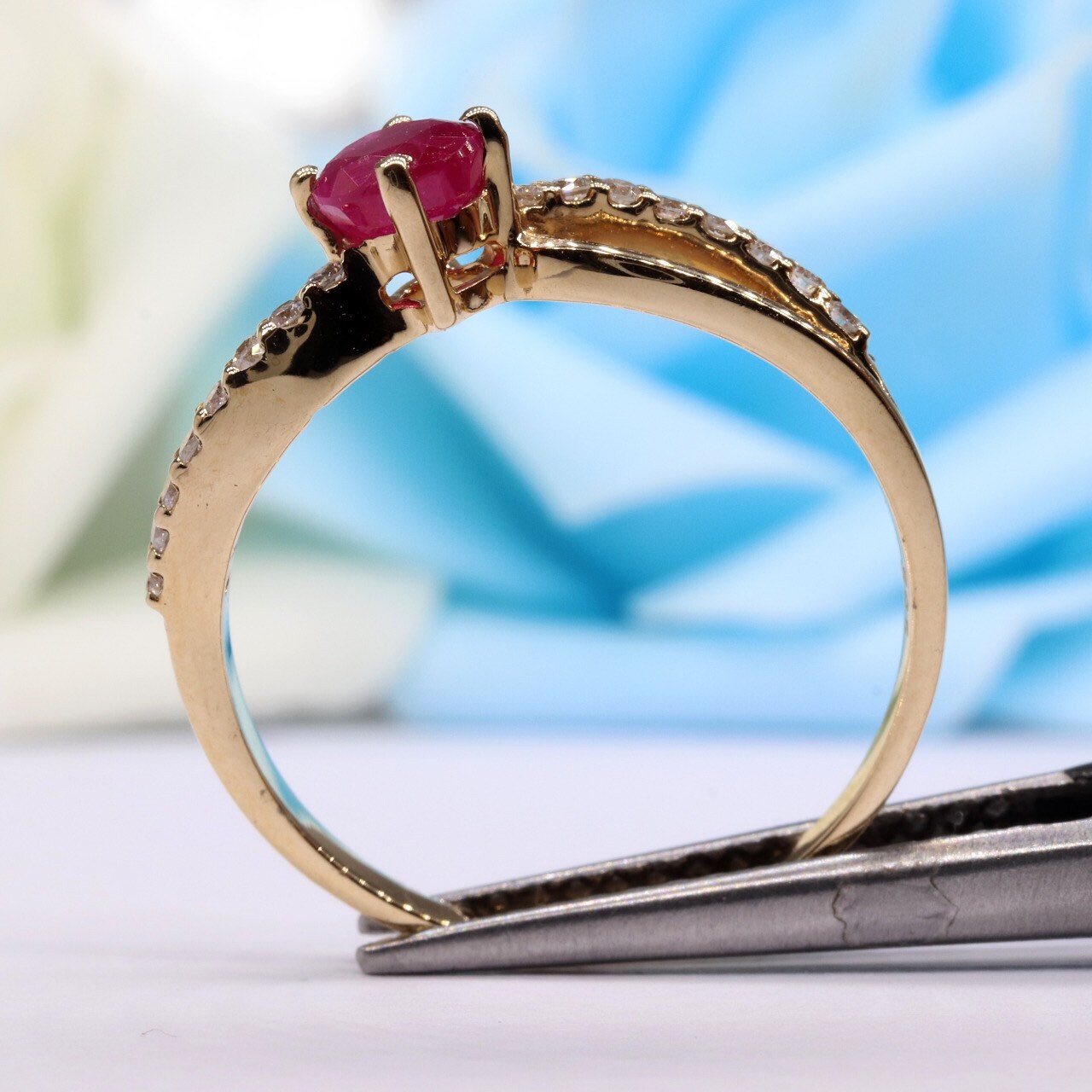 Yellow Beautiful Handcrafted Ring 14K Gold