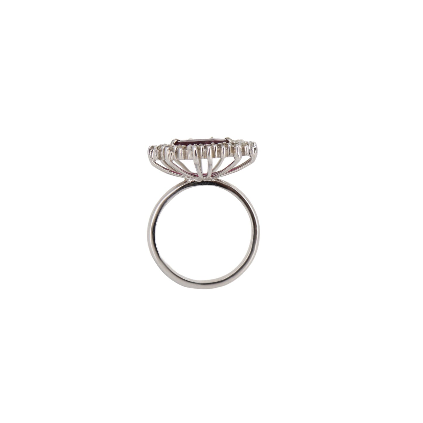 Rubellite Ring Silver