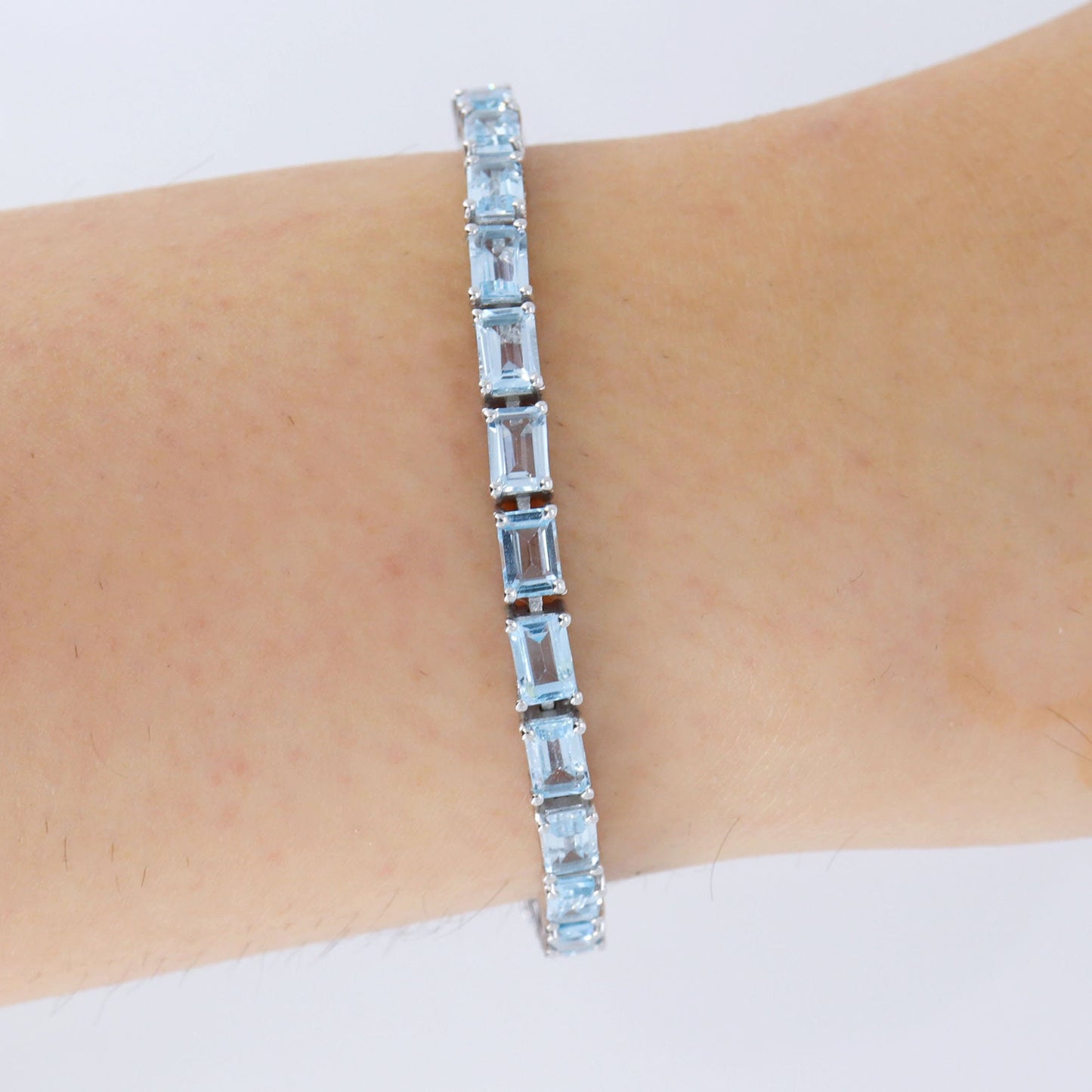 Blue Topaz Bracelet Silver