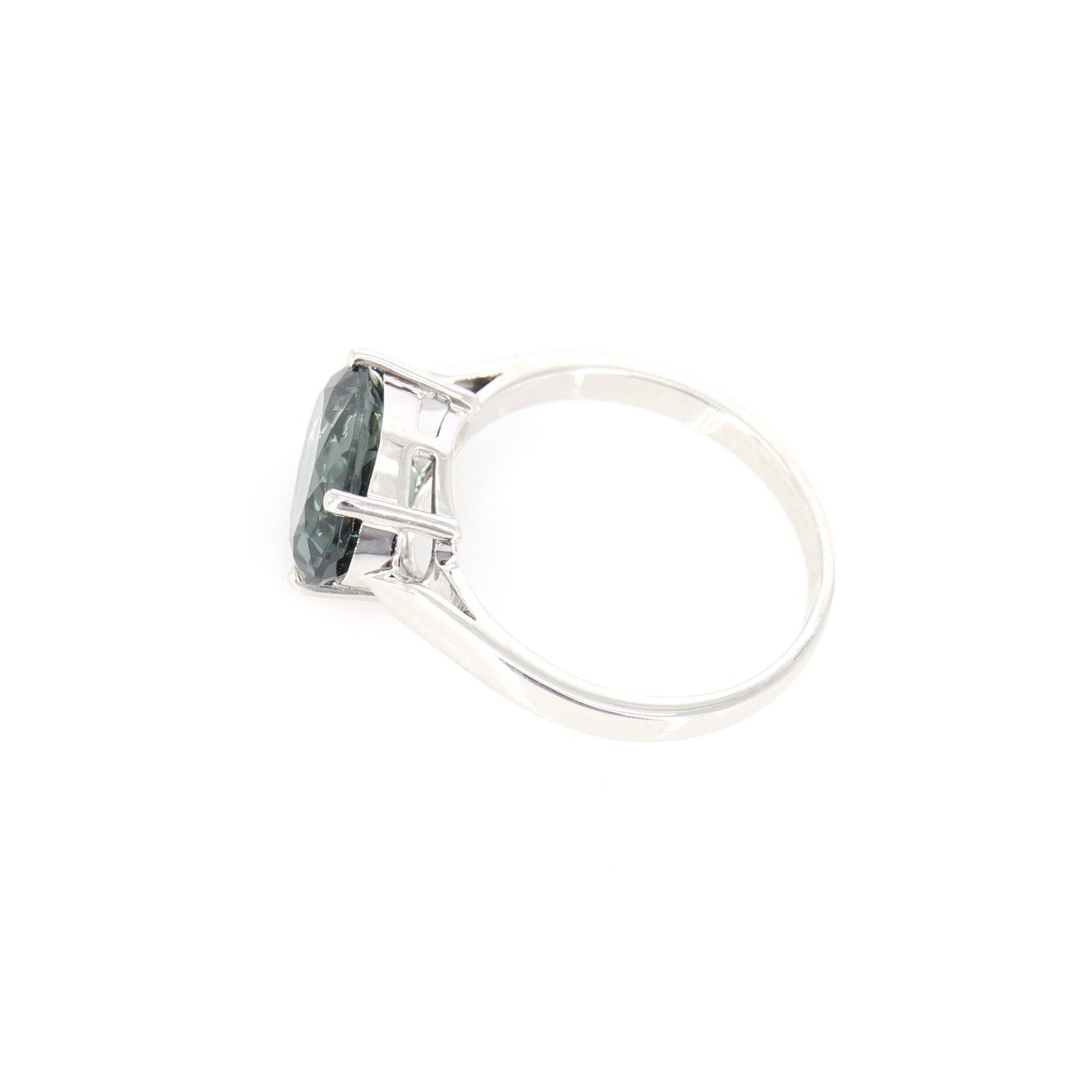 Nice Green Transparent Tourmaline Ring 14K Gold
