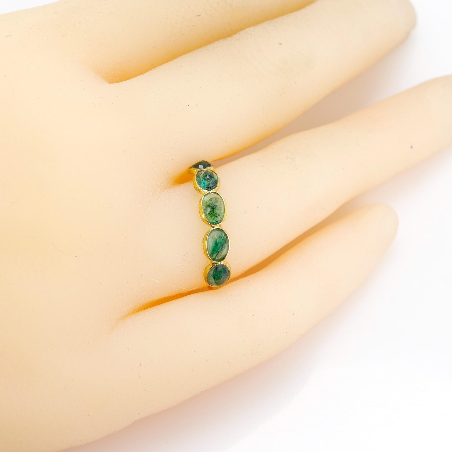Ruby Emerald Ring 14K Gold