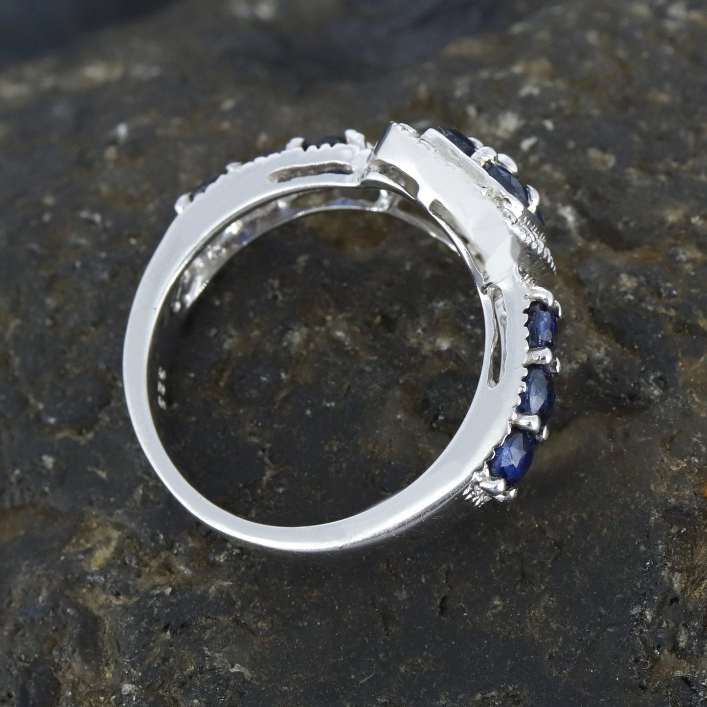 Blue Sapphire Ring Silver