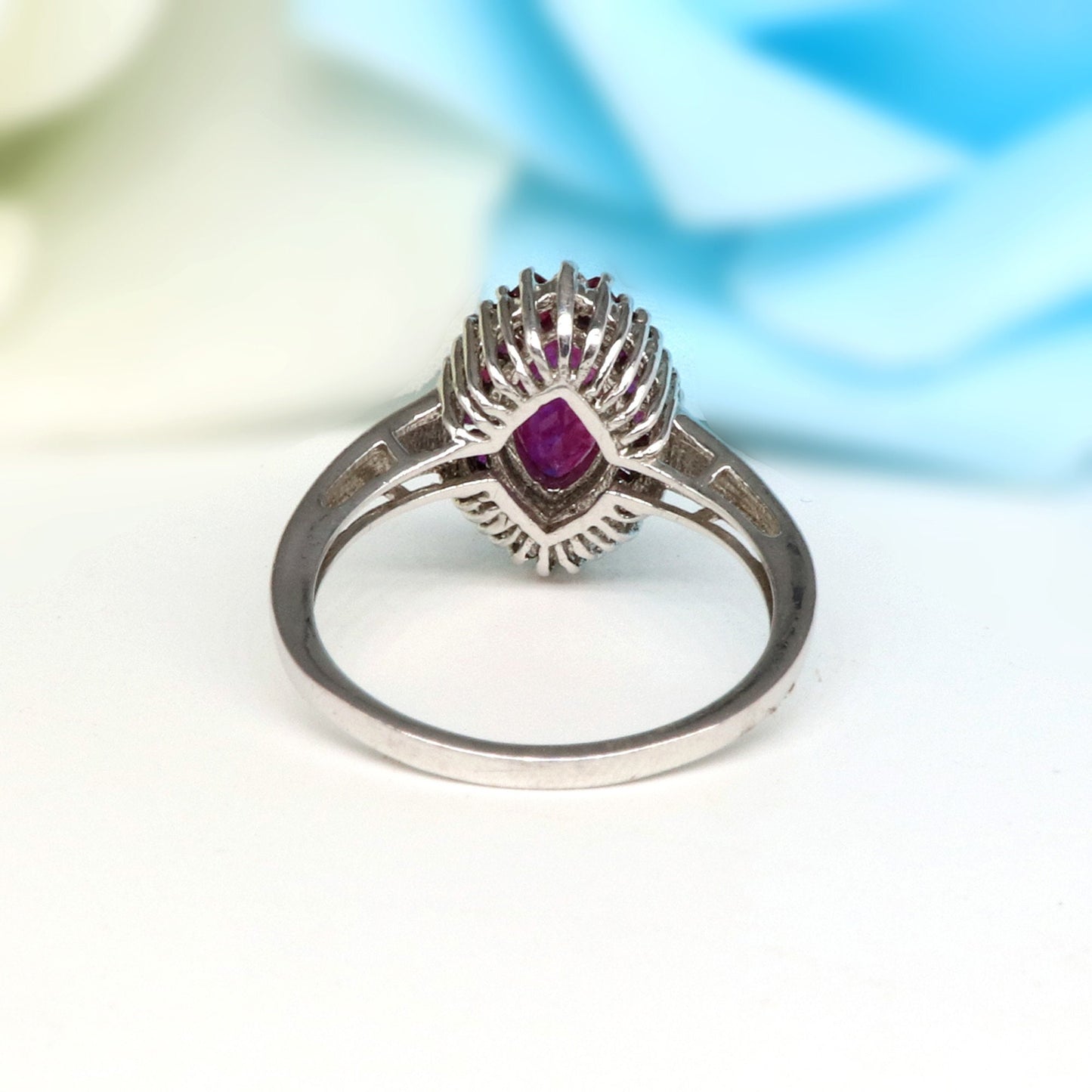 Ruby Ring Silver