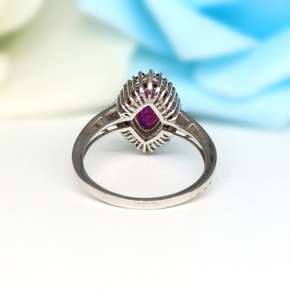 Ruby Ring Silver