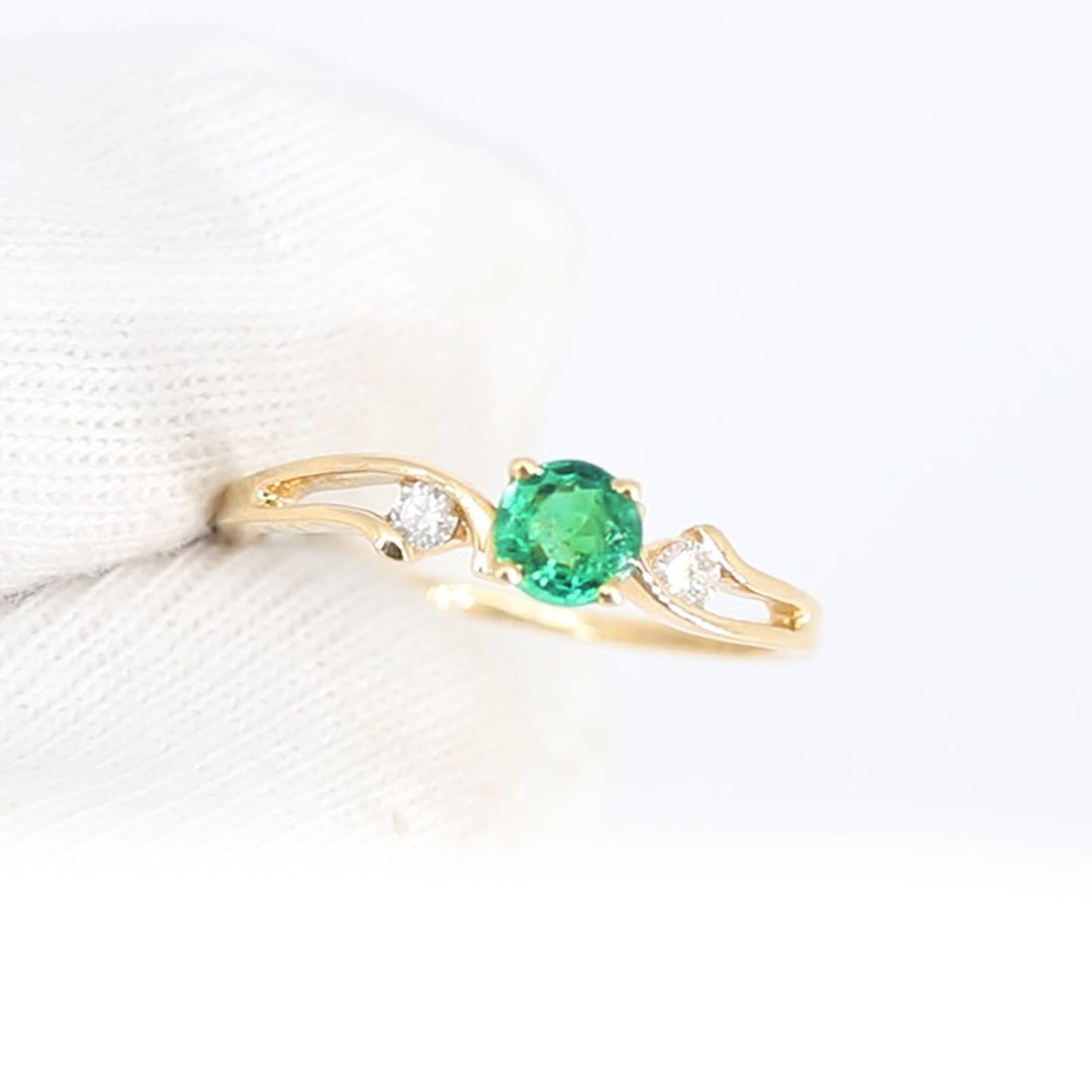 Yellow Beautiful Handcrafted Ring 14K Gold