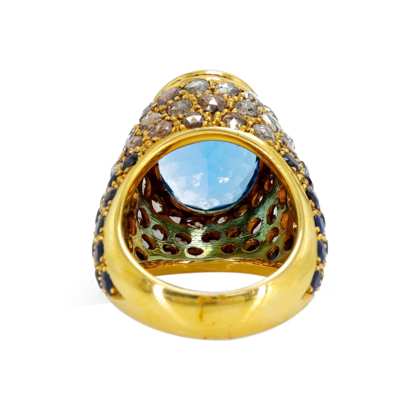 Stunning Victorian Antique Yellow Ring 18K Gold