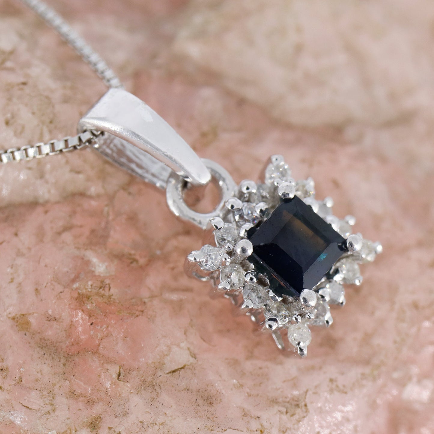 Blue Sapphire Pendant Silver