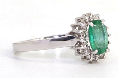 925 Sterling White Rhodium Beautiful Ring Gold