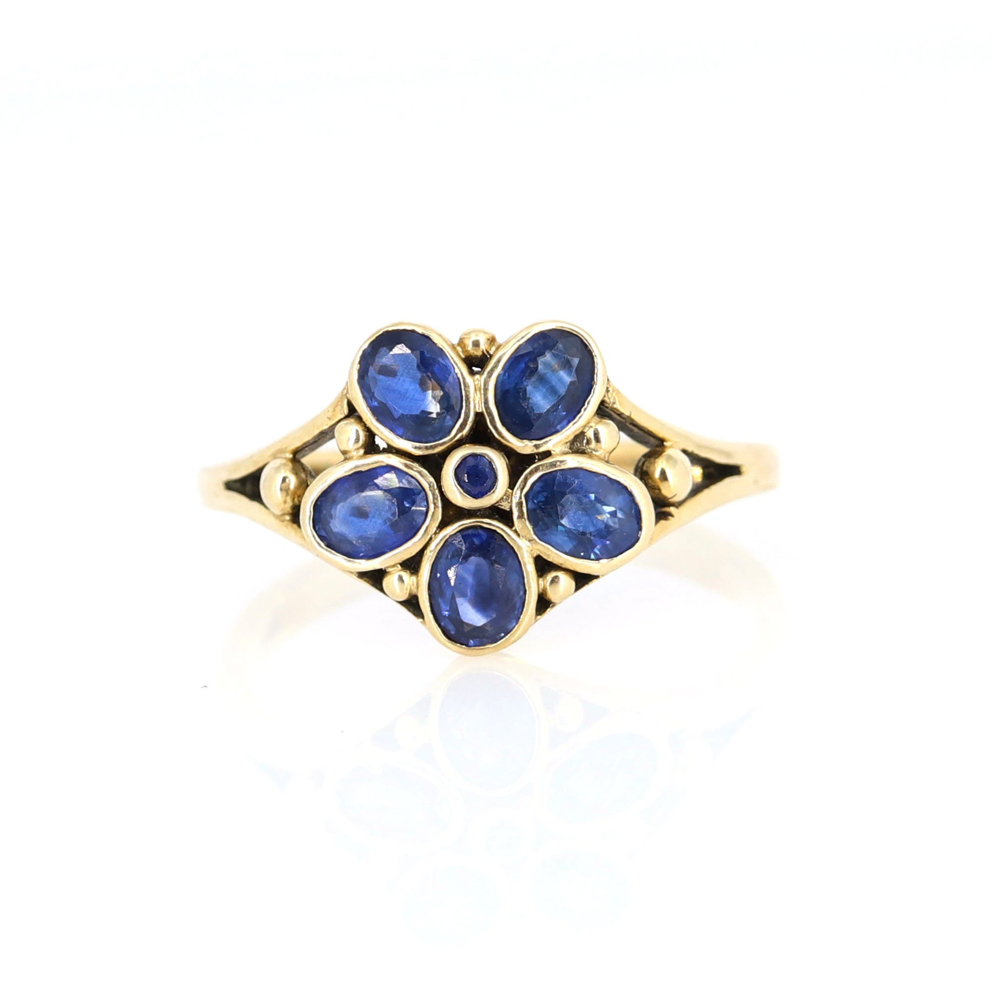 Vintage Sapphire Ring Gold