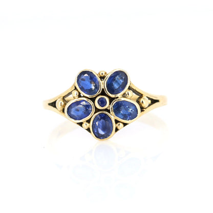 Vintage Sapphire Ring Gold