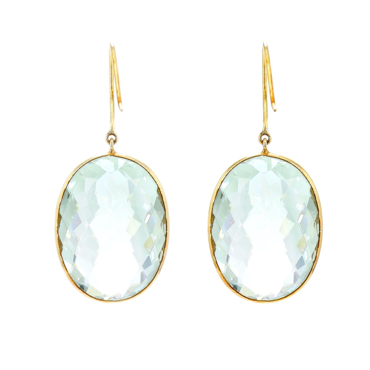 Green Amethyst Earring 18K Gold