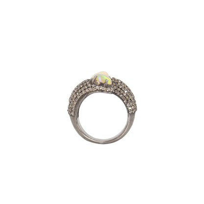 Opal Ring Silver