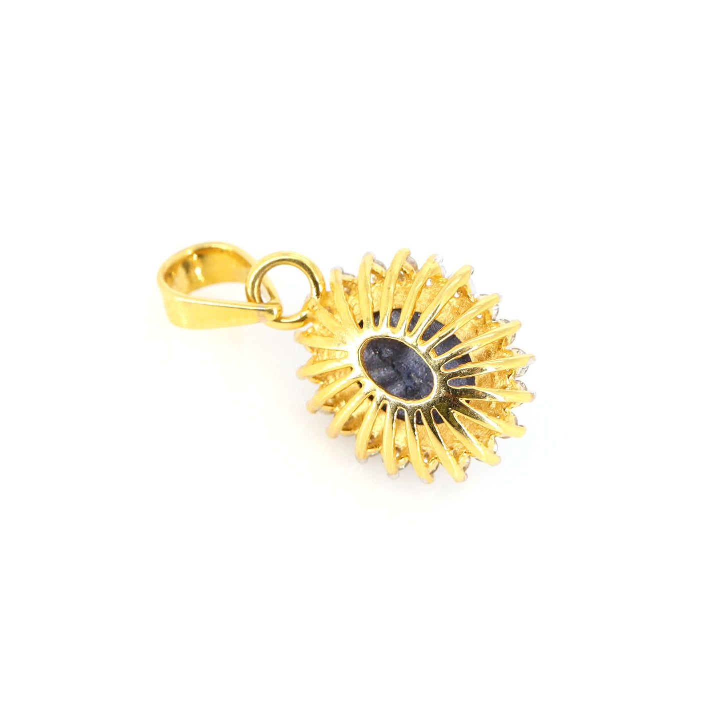 Blue Star Sapphire Jewelry Women Star Sapphire & Pendant 14K Gold